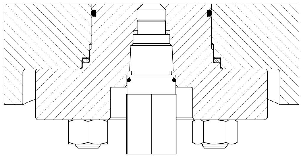 Vanne à boisseau sphérique SUPREME Trunnion - dimensions et accessoires - C. Vanne de purge corps/couvercle inférieur