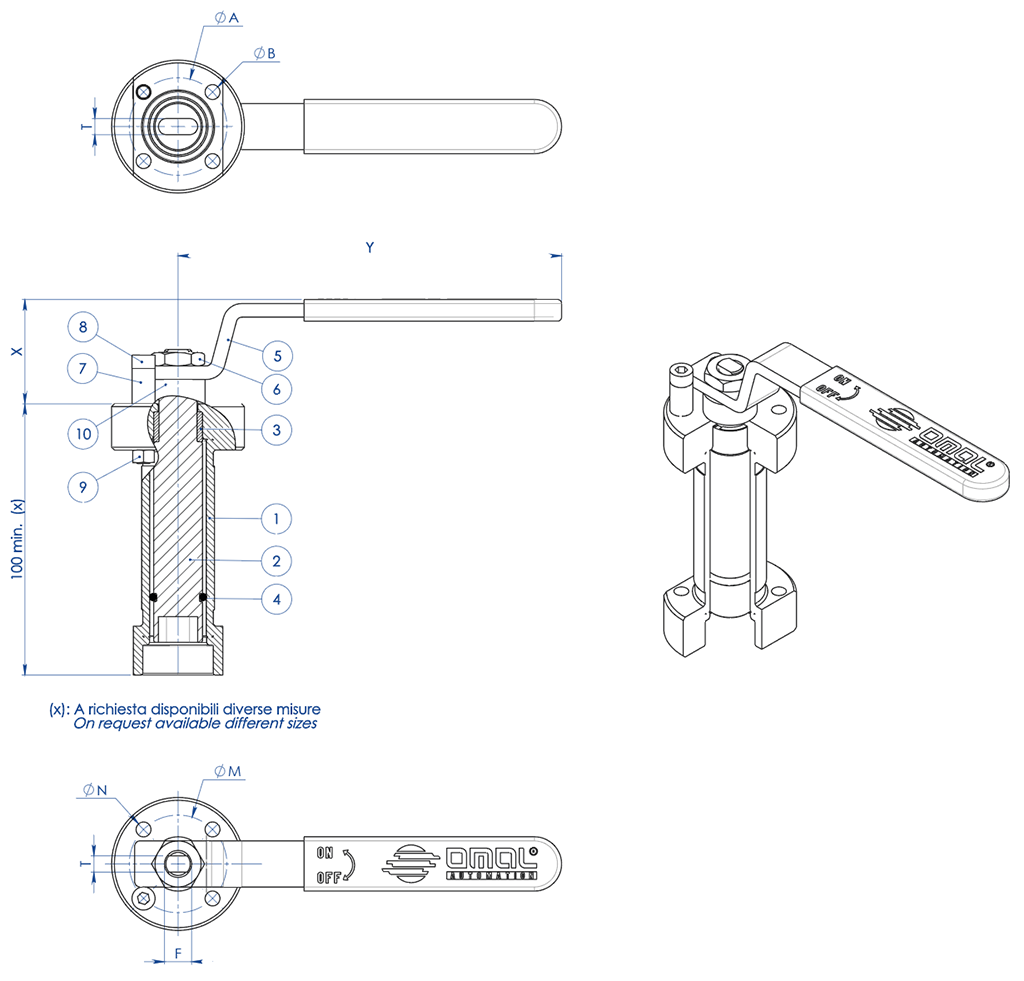 VANNE SPHERIQUE A VISSER MM 3/4 SOPAL