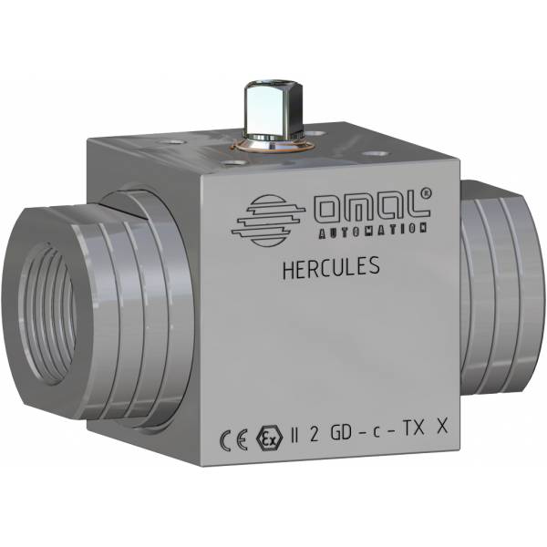 Vanne à boisseau sphérique HERCULES pour fluides non autolubrifiants acier inox