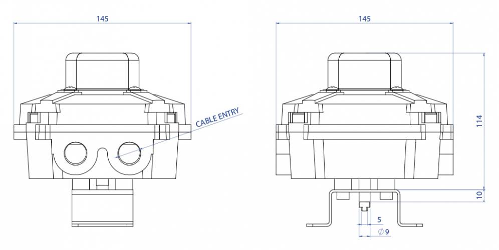 KS2L ATEX en aluminium avec indicateur visuel