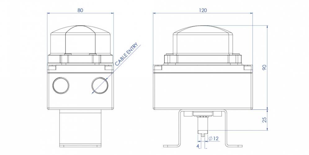 KS3F ATEX en aluminium avec indicateur visuel