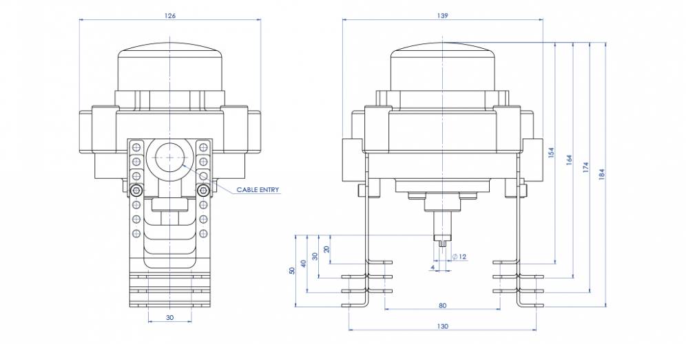 KSSK ATEX en aluminium avec indicateur visuel