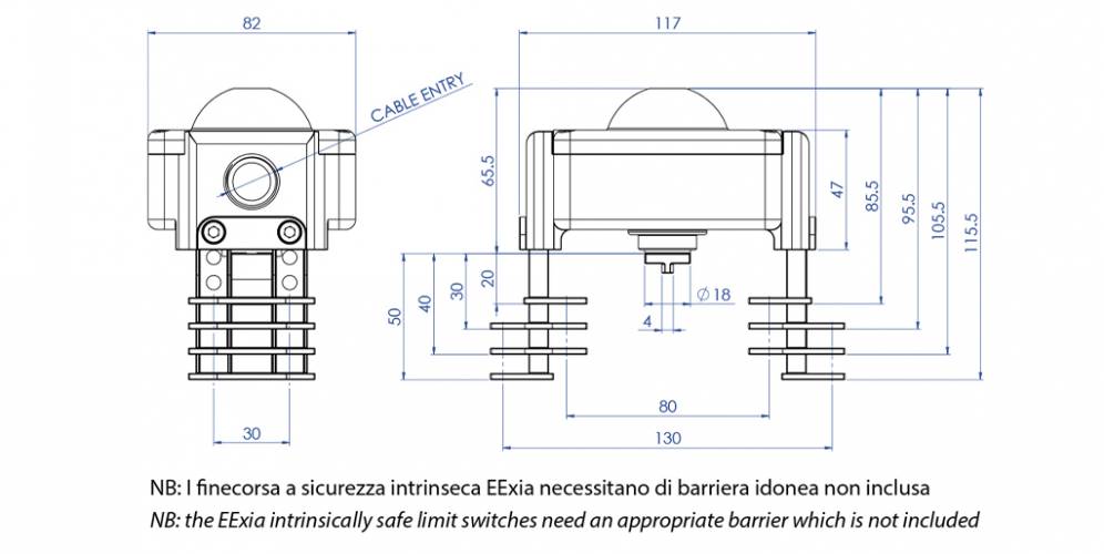 KSIP ATEX en aluminium avec indicateur visuel