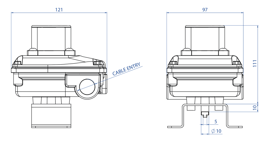 KS3L ATEX en aluminium avec indicateur visuel