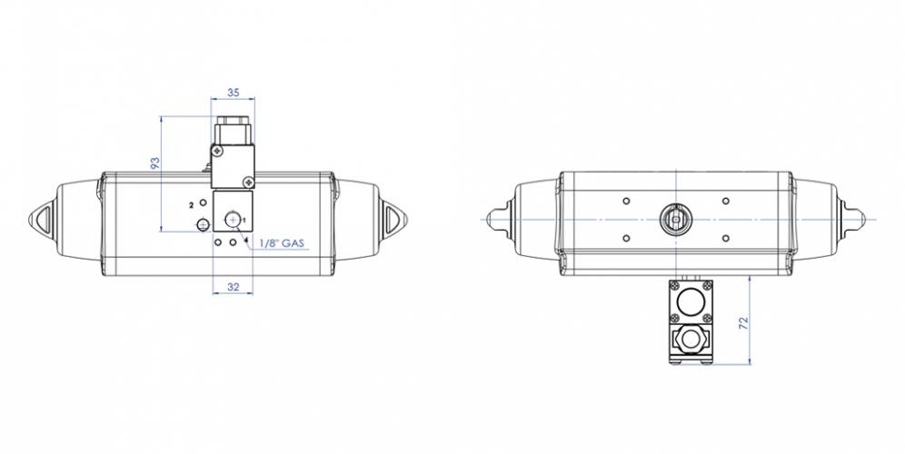 Électrovanne 3/2 NF de 1/8” avec bobine ATEX II3GD ExnA T4