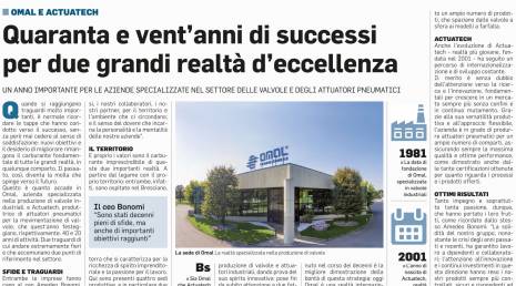 Le « Corriere della Sera » raconte l'anniversaire d’OMAL